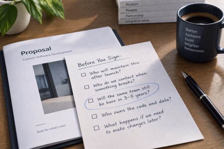 Questions to ask before someone builds software you’ll depend on for years