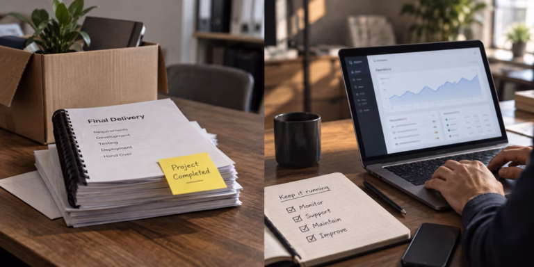 The software someone builds you vs the software someone runs for you