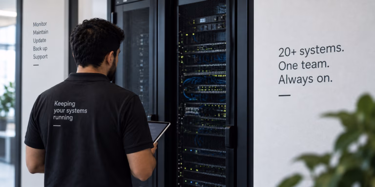 What managed operations means when 20+ systems run on your infrastructure